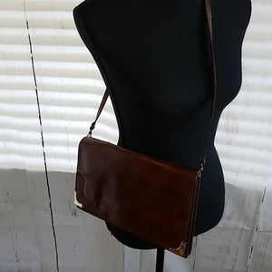Vintage Genuine leather envelope crossbody handbag